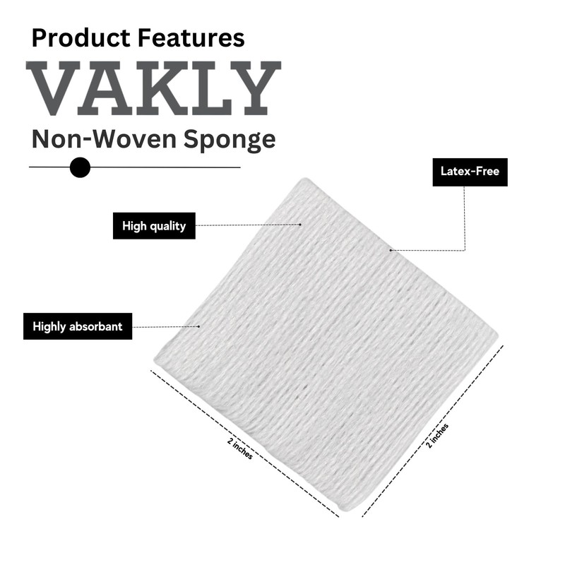 Non-Sterile Gauze Pad - Non-Woven 4 Ply Highly Absorbent Gauze