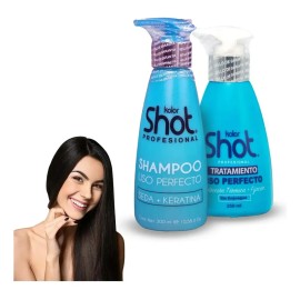 Kit Tratamiento Y Shampoo Cabello Liso Con Keratina