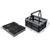 Joyeen Collapsible Storage Crate with Handles, Folding Plastic Crate Pack