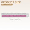 sourcing map 2pcs Metal Straight Ruler 15cm Metric SAE Aluminum