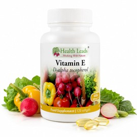 Vitamin E 400IU | Natural D-Alpha Tocopherol | 120 Capsules | Health Leads