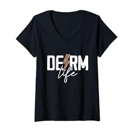 Derm Life Cosmetic Dermatologist Dermatology Nurse V-Neck T-Shirt