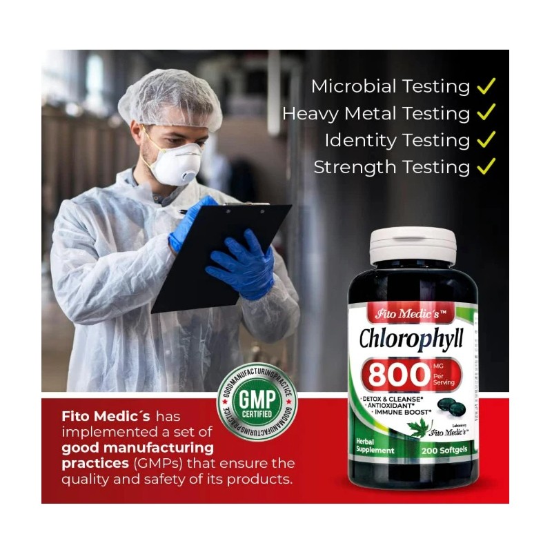 Pure Lab - Chlorophyll - pure - 800 mg per