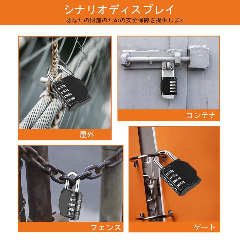 NAGE Padlock Dial Anti-Theft Large Locker Dial School Corporate Number
