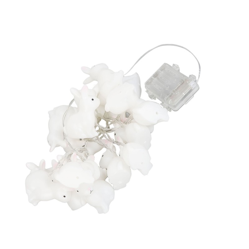 Bunny String Lights Easter Decoration Battery Operated Bunny Lamp Waterproof