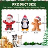 Newget Christmas Dog Toy with Squeaker, 3 Pack Dog Chew