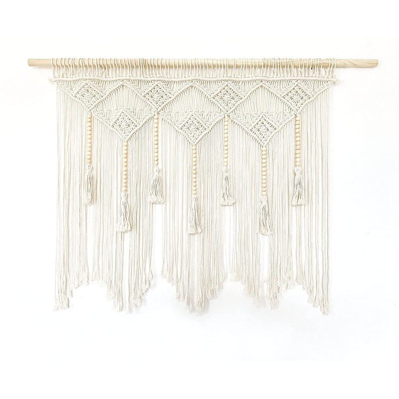 Youngeast Large Macrame Wall Hanging Macrame Headboard for Bedroom Macrame