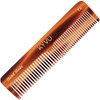 KYVU Handmade Cellulose Acetate Comb T4, 12.9 cm, FINE &