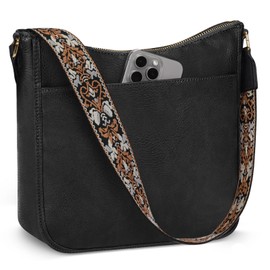 Bolsos cruzados para mujer, Bolso de hombro de cuero para mujer, Bolsa crossbody mujer con correa ajustable, Bolso de mujer de moda para Casual, Cita, Compras