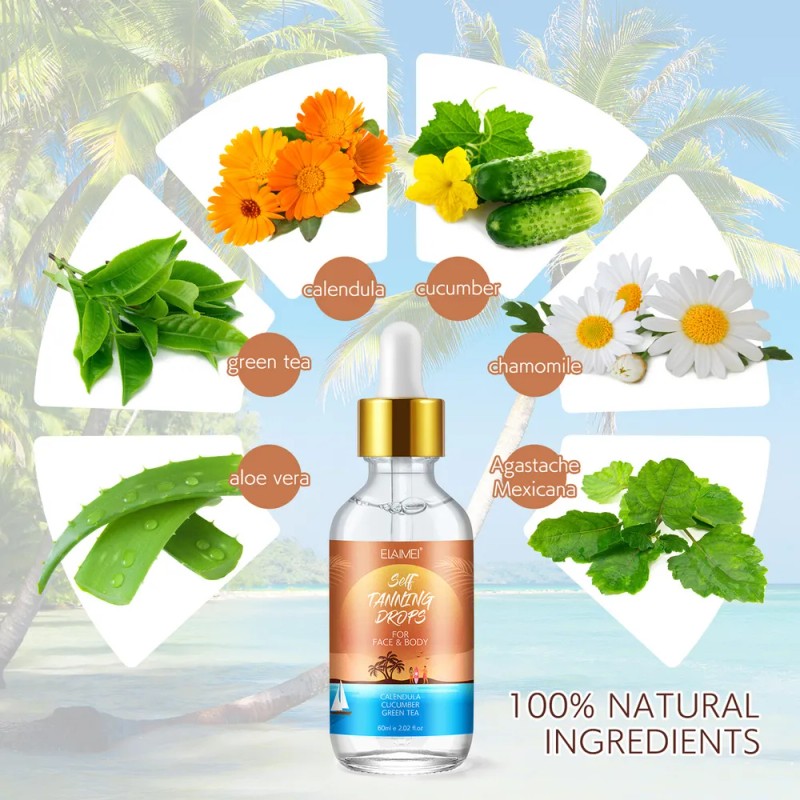 Bronceado Natural Rostro Cuerpo Tono Dorado Piel Radiante