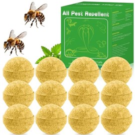 12Pack Wasp Repellent Outdoor - Natural Wasp Deterrent for Outdoor Use, Long-Lasting Protection for Porch, Patio, Deck & Garden, Safe for Family and Pets