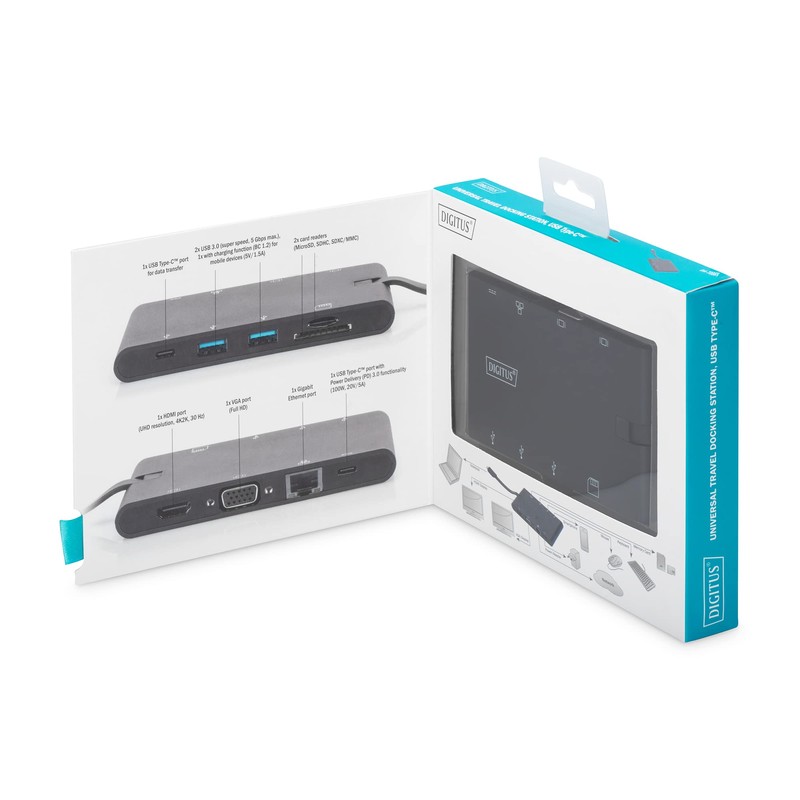 Digitus DA-70865 USB 3.1 (3.1 Gen 2) Type-C Black notebook