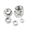M8(8mm) Iron White Zinc Hex Nut for Bolts & Screws