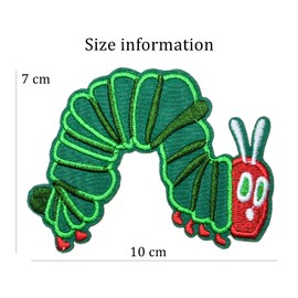 Very Hungry Caterpillar Embroidered Iron On Applique Patch L88