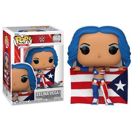 Funko WWE Wave 23 + Pop Protector: Pop! Wrestling Vinyl Figure (Gift Set Bundled with ToyBop Brand Box Protector Collector Case) (Zelina Vega with Puerto Rican Flag #160/79610)