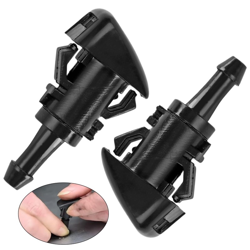 2 Pcs Car Windshield Washer Wiper Water Nozzle, Windscreen Jet