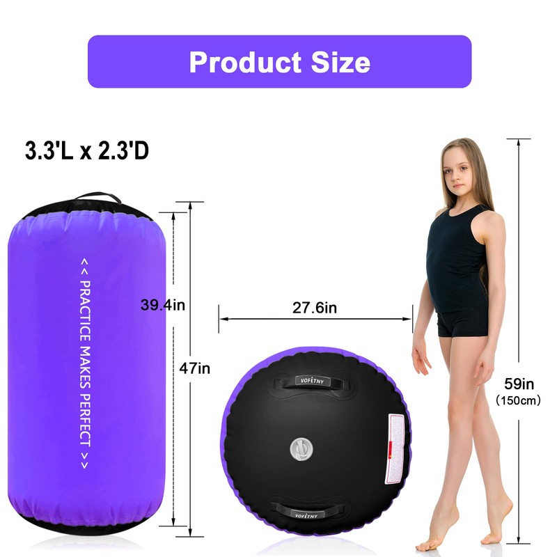 VOFiTNY Back Handspring Trainer 3.3ft L x 2.3ft D Gymnastics