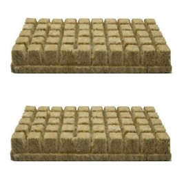 Lovelegis Rockwool Cubes - Rockwool - for Growing - Pack of 100 - Clinical Propagation of Plants - Compressed Base - for Greenhouses - Strong Plant Growth