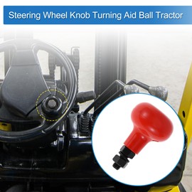 30mm Car Steering Wheel Knob Door Handle Vehicle Steering Wheel Rotator Ball for SUV Pickup Trucks Semi-Trailers Vans Boats Red 1 Pc
