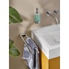 EMCO Flow Double Arm Wall Mounted Towel Rail Rigid Metal