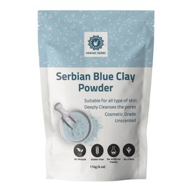 Serbian Blue Clay Powder for Facial Masks, Creams, Skin Tightening, Body Wraps, Scrubs, and Soap Making.