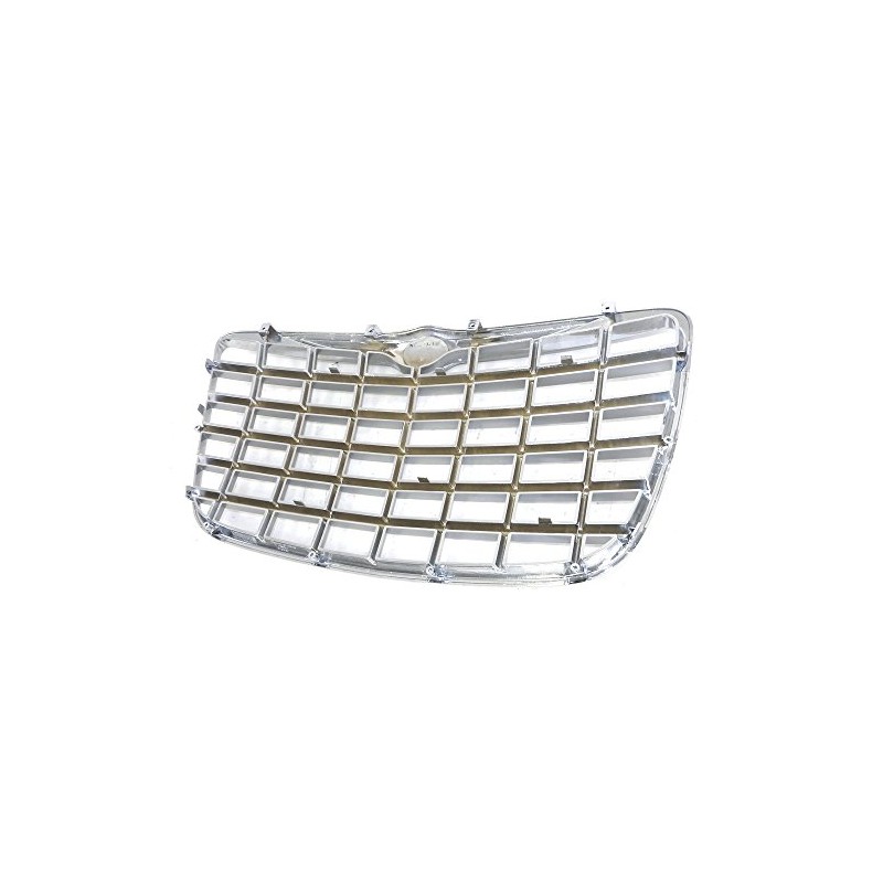 Titanium Plus Autoparts New Front Chrome Silver Grille Grill For
