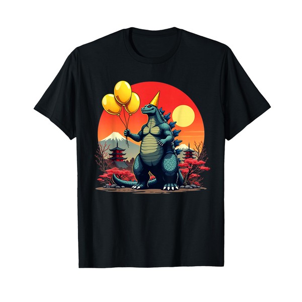 Kaiju Birthday Japan Monster Movie Bday Party Decorations T-Shirt