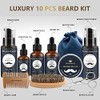 Kit Cuidado Barba Hombres Novtwenty Piezas Lavado Aceite Acondicionador Cepillo