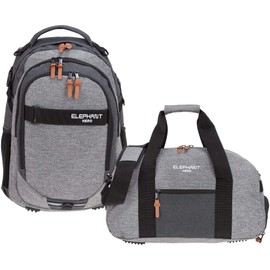 Elephant Hero Signature School Backpack Boys Girls with Sports Bag 12723 RS 2-Piece Set, Two Tone Grey, Rucksack