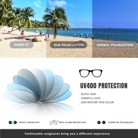 CHBP Polarized Sunglasses for Women Men - Trendy 2024 Vintage Classic Retro Round Mirrored Lens Designer Style tea frame tea lens