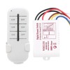 ON/OFF AC180-240V Wireless Receiver Lamp Light RF Remote Control Switch(4Way