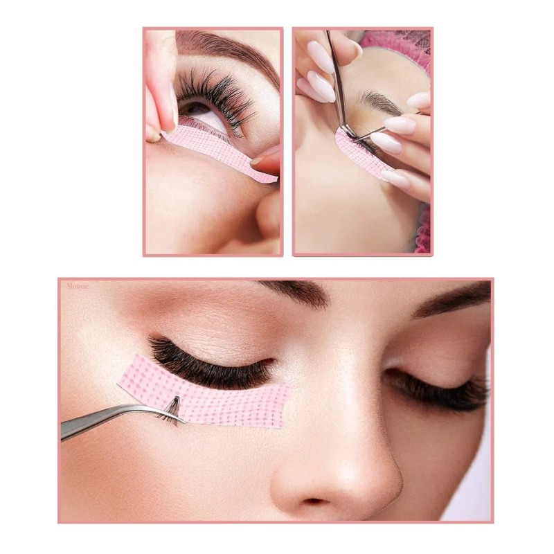 Cintas Extensión Pestañas Micropore Papel Cinta Médica Rosa