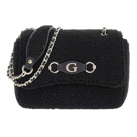 GUESS Aslia Convertible Crossbody Flap Bag, Black, black