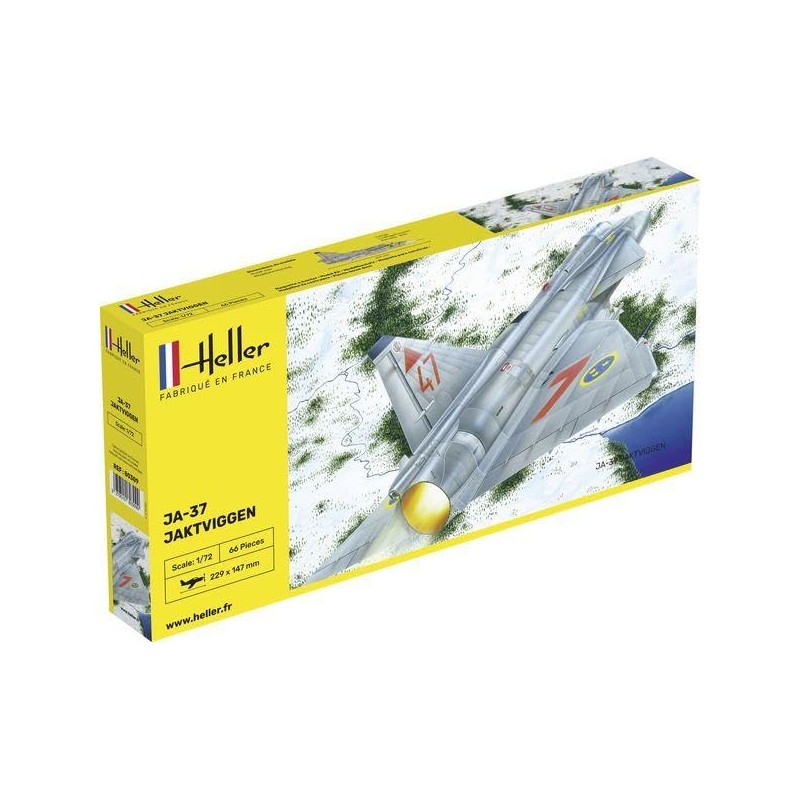 Heller 80309 Modellbausatz Saab Ja-37 Jaktviggen