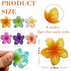 Hebterrka Pack of 12 4cm Flower Hair Clips for Women,
