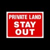 Private Land Stay Out Plastic Sign (MISC184) - No Parking,