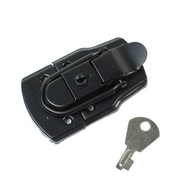 Drawbolt Closure Latch for Guitar Case or luggage with Lock,Black 45x72mm