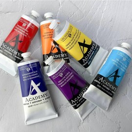 Grumbacher Academy Professional Acrylic Paint Set of 5 90ml Earth Tones Colors - Metal Tubes - Heavy Body Professional Grade Artist Paint with Genuine and Pure Pigments - ASTM Lightfast Colors