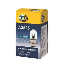 HELLA A3625 Miniature Standard Bulb, 6V, 25/25W
