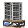 Howeall 4x12 Inches 4 Pack Heavy Duty Walkable Floor Register