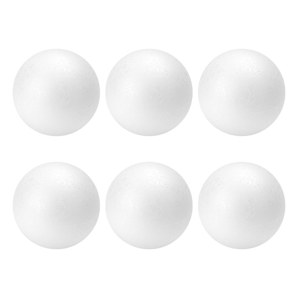 TFARC FOAM 6 Pack Foam Balls for Crafts, 4-Inch Round