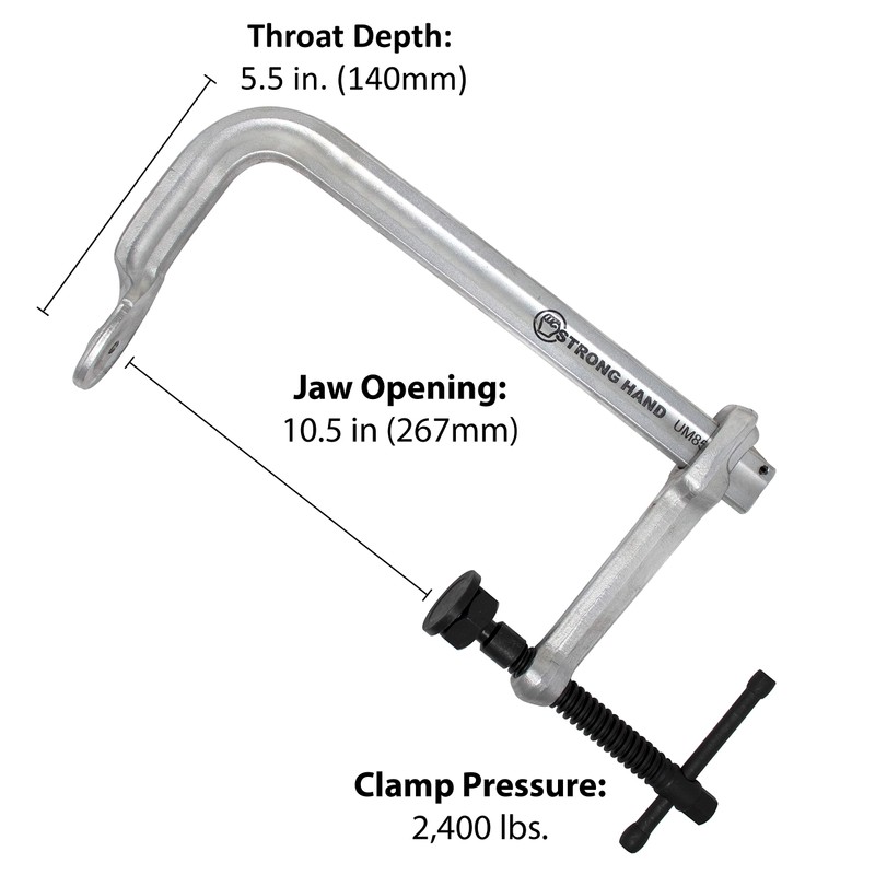 Strong Hand Tools Regular Duty Bar Clamp, Capacity 10-1/2", Clamping