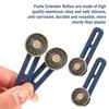 10 Pieces Button Extenders for Long Pants Elastic Waist Extender