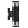 Push To Connect Straight Union Ball Valve Quick Release Pneumatic