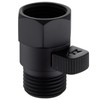 Aomasi Shower Head Valve Shut- off, Matte Black Flow Restrictor