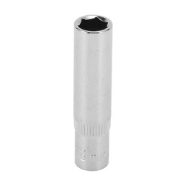 INFINAUTO Impact Socket 50mm for Car Motorcycle Dirtbike Repair Hardware Tool CR-V Silver Tone Durable 6 Point 8mm 1/4 Inch Drive