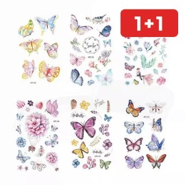 나비 타투 스티커 여성 팔 손목 방수 바디 임시 문신 [RM-M2] Butterfly Tattoo Sticker for Women, Waterproof Temporary Body Tattoo for Arm and Wrist [RM-M2]