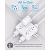 Surge Protector Power Strip - HANYCONY 8 Outlets 4 USB