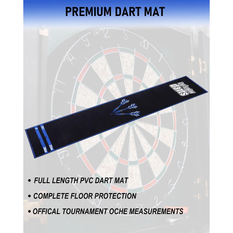 Yirinatek Professional Darts Mat with Oche Line System & Throw