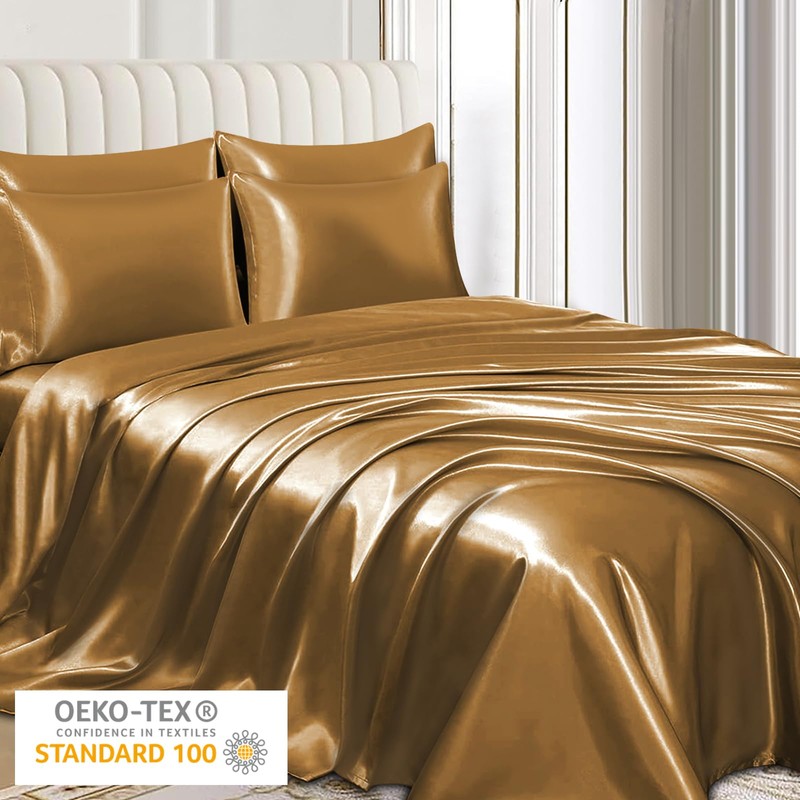Pamposh Satin Silk Pillowcases For Hair And Skin 2 Pack